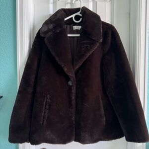 XLE Faux Fur Coat